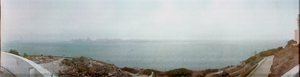 View from Alcatraz Federal Penitentiary, San Francisco, California: panoramic photograph