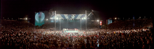 Sugar Ray Leonard vs. Thomas Hearns fight at Caesars Palace, Las Vegas, Nevada: panoramic photograph