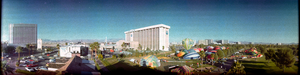 Tropicana Pro balloon race at Tropicana Country Club, Las Vegas, Nevada: panoramic photograph