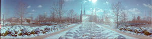 Mormon Temple, Washington D.C.: panoramic photograph
