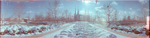 Mormon Temple, Washington D.C.: panoramic photograph