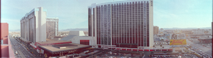 MGM Hotel from Las Vegas Boulevard looking south, Las Vegas, Nevada: panoramic photograph