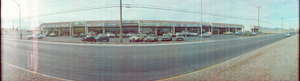 Shopping center, North Las Vegas, Nevada: panoramic photograph
