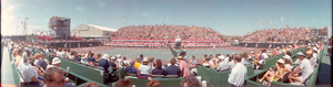 Connors vs. Mayer tennis match, Alan King tennis tournament at Caesars Palace, Las Vegas, Nevada: panoramic photograph
