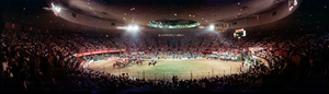 Elks Helldorado Rodeo at Las Vegas Convention Center, Las Vegas, Nevada: panoramic photograph