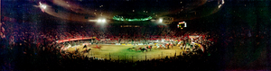 Elks Helldorado Rodeo at Las Vegas Convention Center, Las Vegas, Nevada: panoramic photograph