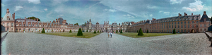 Château de Fontainebleau, France: panoramic photograph