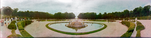 Versailles Palace grounds, Versailles, France: panoramic photograph