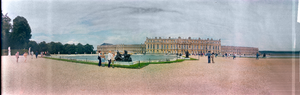Versailles Palace grounds, Versailles, France: panoramic photograph