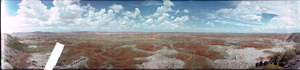 Painted Desert, Arizona: panoramic photograph