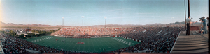 UNLV vs. Brigham Young University football game at Silver Bowl stadium, Las Vegas, Nevada: panoramic photograph