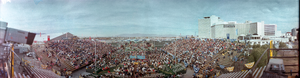Ray "Boom Boom" Mancini vs. Kim Duk-koo fight at Caesars Palace, Las Vegas, Nevada: panoramic photograph
