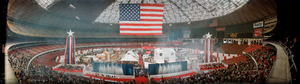 National Association of Home Builders convention opening at Houston Astrodome, Houston, Texas: panoramic photograph
