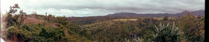 Kauai Lighthouse and Falls, Kauai, Hawaii: panoramic photograph