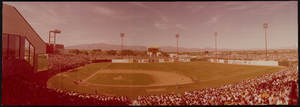San Diego Padres vs. Las Vegas Stars baseball game at Cashman Field, Las Vegas, Nevada: panoramic photograph