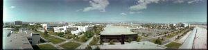 University of Nevada, Las Vegas campus from Judy Bayley Theatre, Las Vegas, Nevada: panoramic photograph