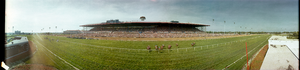 Arlington Park Racetrack, Chicago, Illinois: panoramic photograph