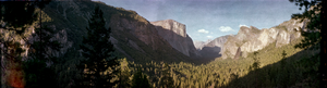 Yosemite National Park, California: panoramic photograph
