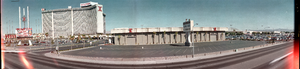 Las Vegas Hilton Hotel and Convention Center Rotunda in background, Las Vegas, Nevada: panoramic photograph