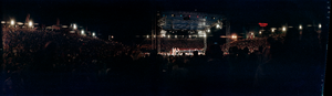 Marvin Hagler vs. Tommy Hearns fight at Caesars Palace, Las Vegas, Nevada: panoramic photograph