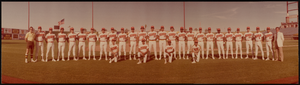 1985 Las Vegas Stars baseball team at Cashman Field, Las Vegas, Nevada: panoramic photograph