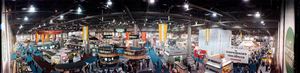 COMDEX computer exposition at the Las Vegas Convention Center, Las Vegas, Nevada: panoramic photograph