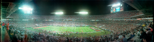Super Bowl XXIII: San Francisco 49ers vs. Cincinnati Bengals, Miami, Florida: panoramic photograph
