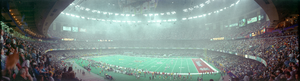 Super Bowl XXXI: Green Bay Packers vs. New England Patriots, New Orleans, Louisiana: panoramic photograph