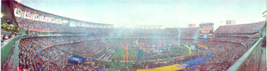 Super Bowl XXXII: Denver Broncos vs. Green Bay Packers, San Diego, California: panoramic photograph