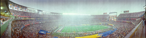 Super Bowl XXXII: Denver Broncos vs. Green Bay Packers, San Diego, California: panoramic photograph