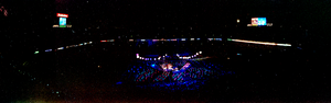 Super Bowl XXXIII: Denver Broncos vs. Atlanta Falcons, Miami, Florida: panoramic photograph