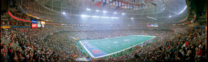 Super Bowl XXXIV: St. Louis Rams vs. Tennessee Titans, Atlanta, Georgia: panoramic photograph