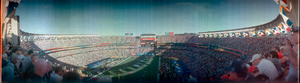 Super Bowl XXXVII: Tampa Bay Buccaneers vs. Oakland Raiders, San Diego, California: panoramic photograph