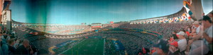 Super Bowl XXXVII: Tampa Bay Buccaneers vs. Oakland Raiders, San Diego, California: panoramic photograph