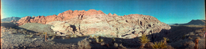 Calico Hills area of Red Rock Canyon National Conservation Area, Las Vegas, Nevada: panoramic photograph