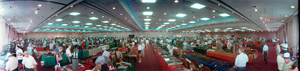 Gun Show at Sahara Hotel Convention Hall, Las Vegas, Nevada: panoramic photograph