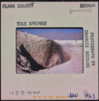 Photographic slide of Tule Springs, Nevada, January 1963
