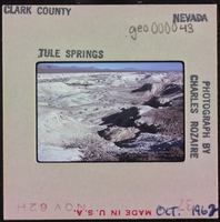 Photographic slide of Tule Springs, Nevada, October 1962
