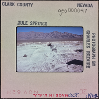Photographic slide of Tule Springs, Nevada, October 1962