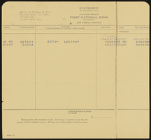 Evaline Stewart Stay estate bank statements