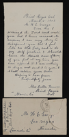 Correspondence, Mrs. Della Towner to H.E. George