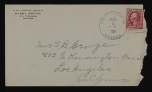 Correspondence, Levi Syphus to Sadie George