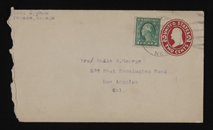 Correspondence, Levi Syphus to Sadie George