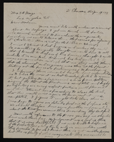 Correspondence, Levi Syphus to Sadie George