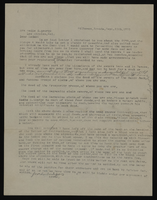 Correspondence, Levi Syphus to Sadie George