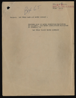 LVLWC - proposed sale of water production facilities of Union Pacific railroad Company (UPRRC)