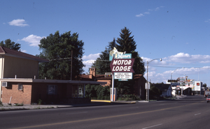 Manor Motor Lodge pylon sign, Elko, Nevada: photographic print