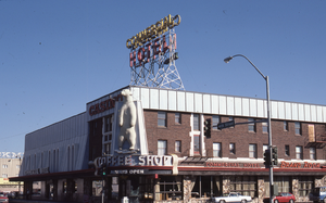 The Commercial Hotel roof mounted, fascia, and lettering signs, Elko, Nevada: photographic print