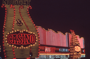 The Nugget Casino lettering and wall mounted signs, Carson City, Nevada: photographic print