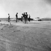 Foundation of the Mecca Club being laid: photographic print